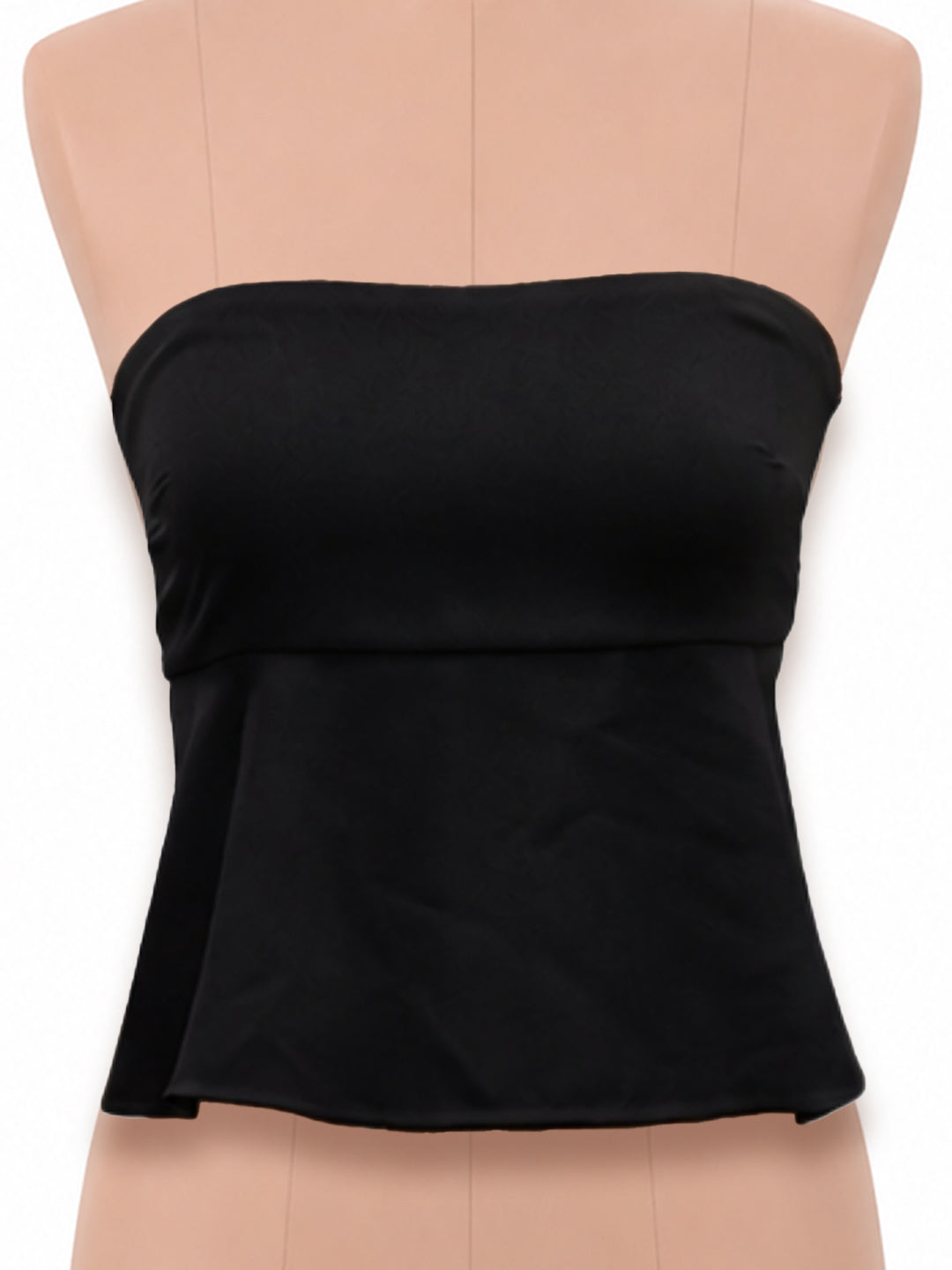 Black Solid Sleeveless Top