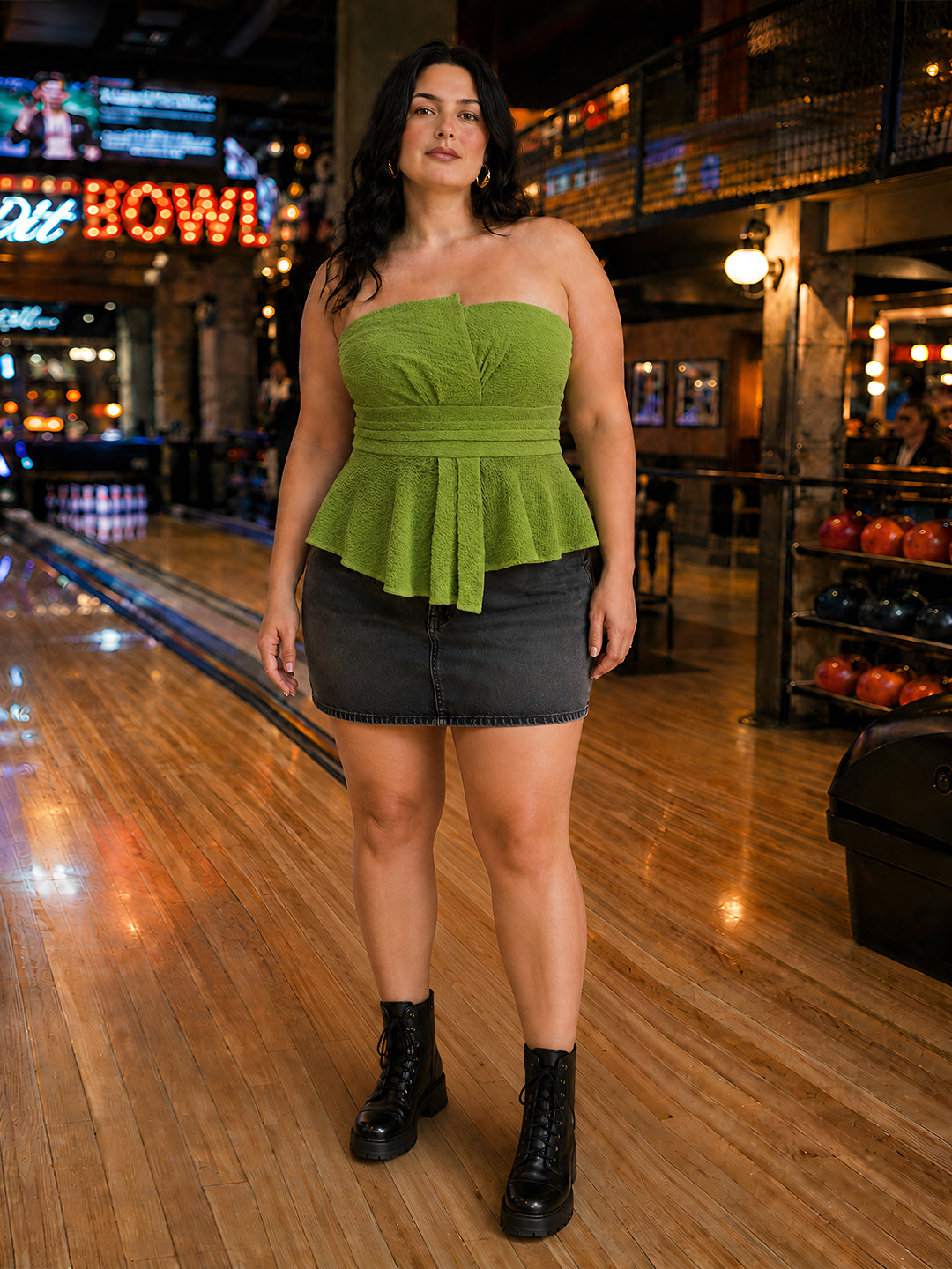 Olive Solid Off-Shoulder Top