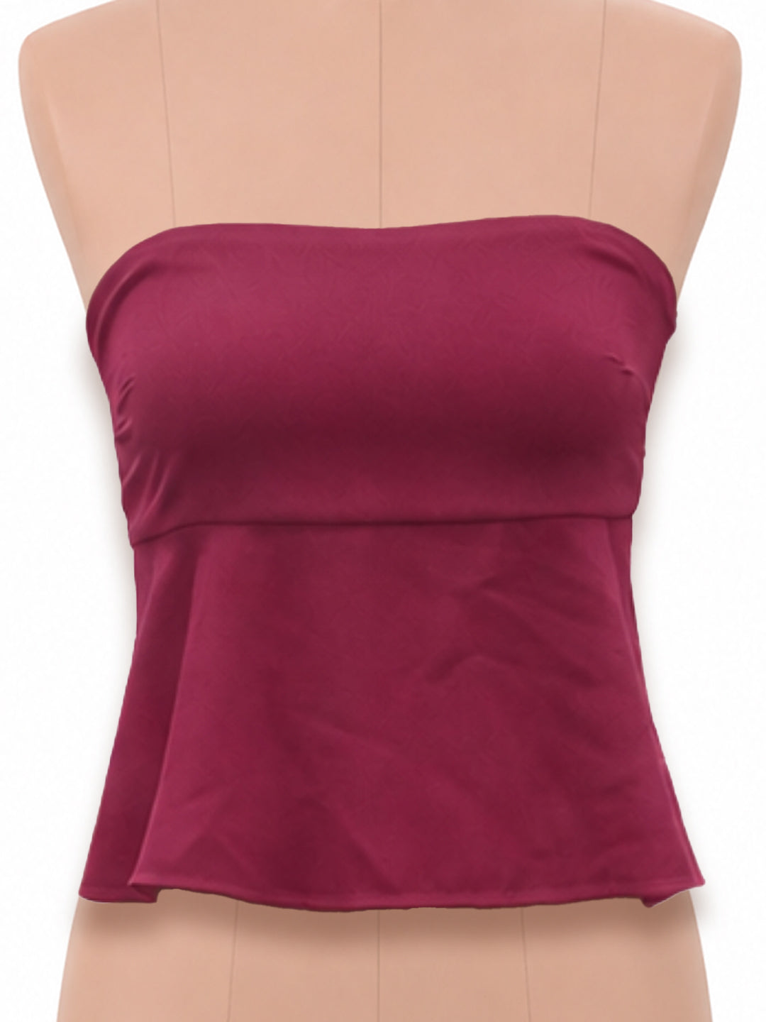Magenta Solid Sleeveless Top