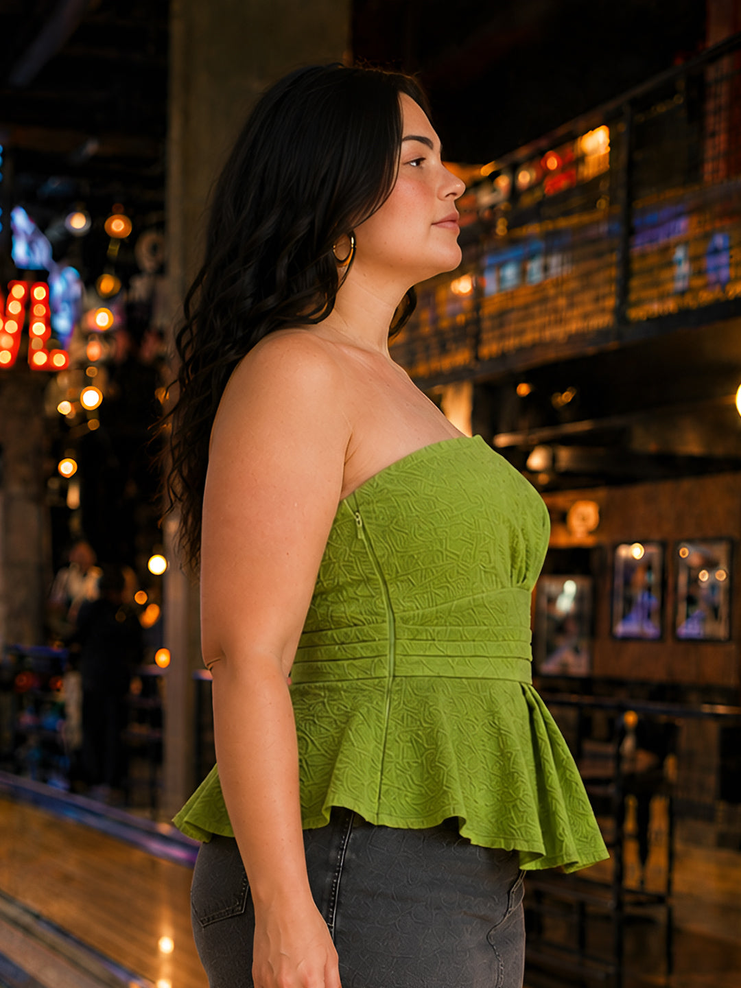 Olive Solid Off-Shoulder Top
