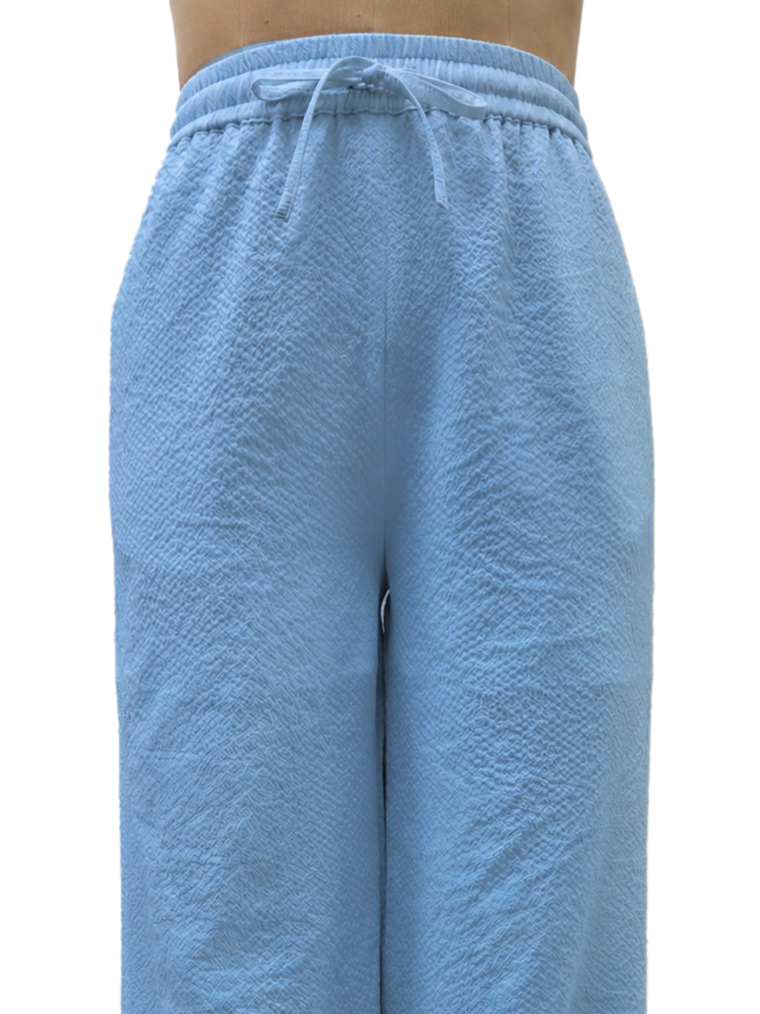 Blue Solid Joggers